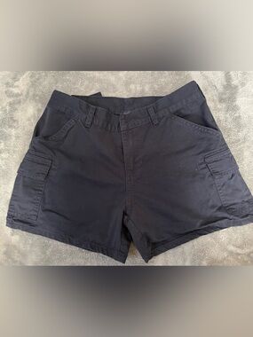 Brandy Melville Black Flat Front Cargo Shorts
